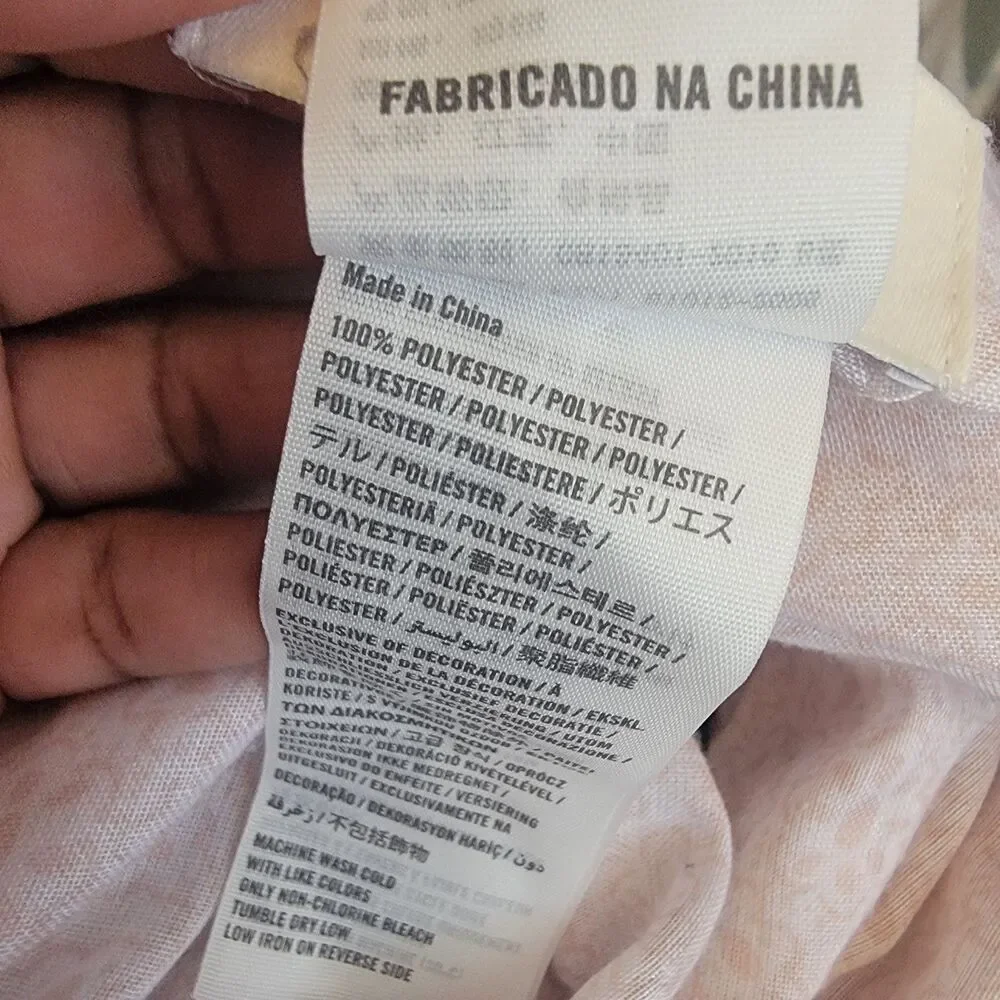 Abercrombie and Fitch lightweight infinity scarf Pale Pink/wht Y2K Preppy
